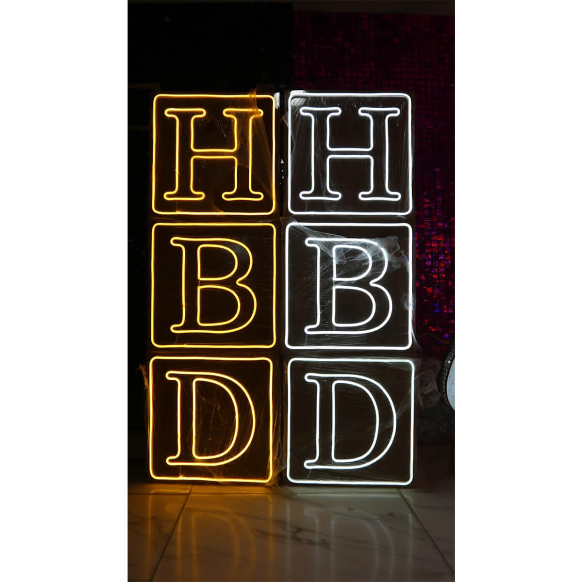 باکس مکعبی نئونی HBD