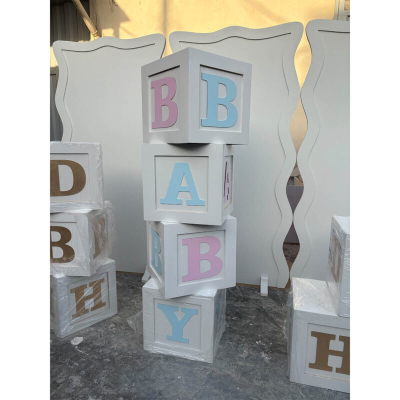 باکس مکعبی چوبی BABY